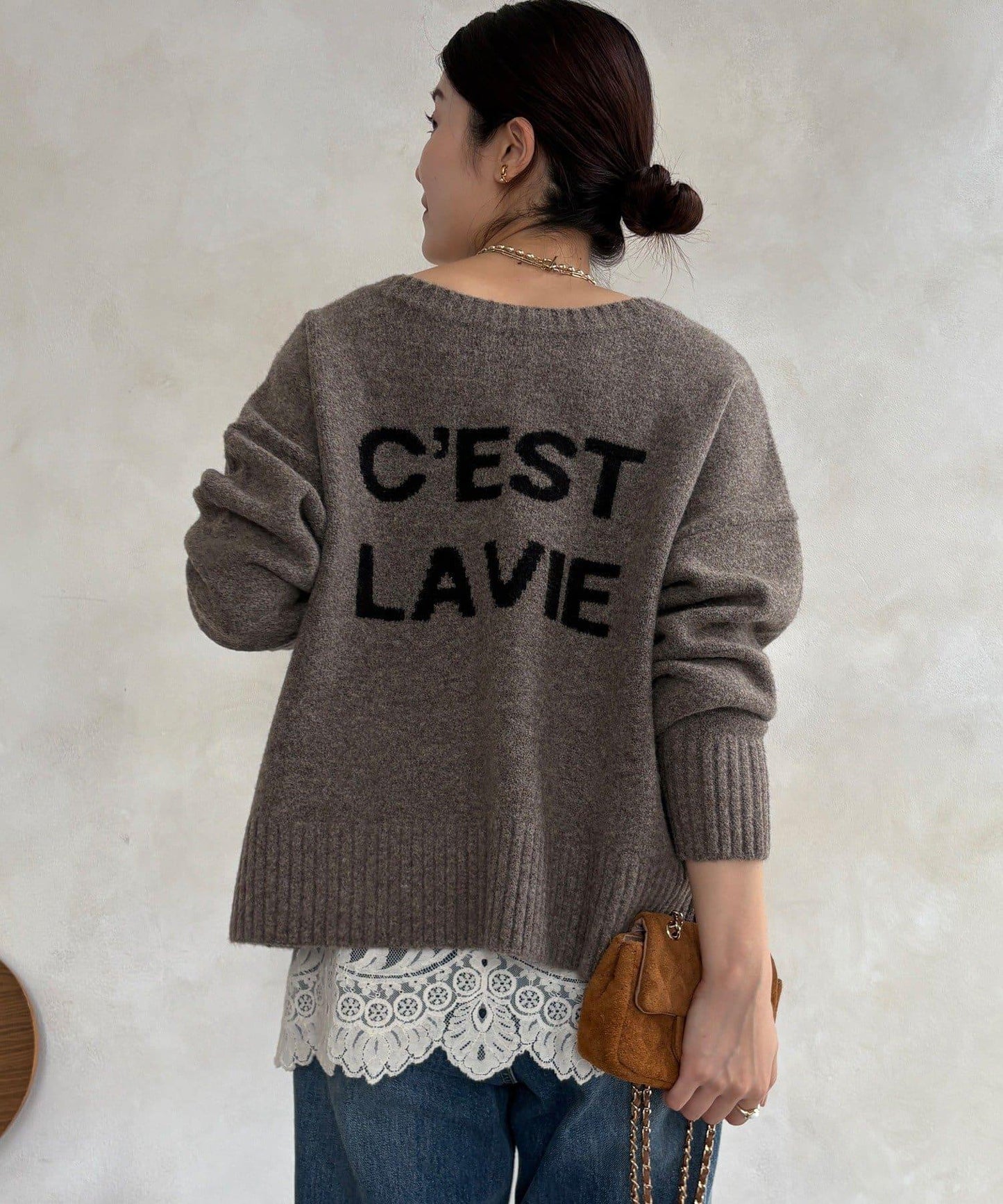 標誌拉鍊兩穿套頭衫