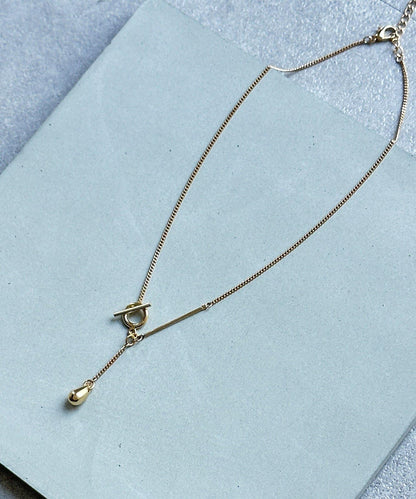 金屬釦環造型設計項鍊