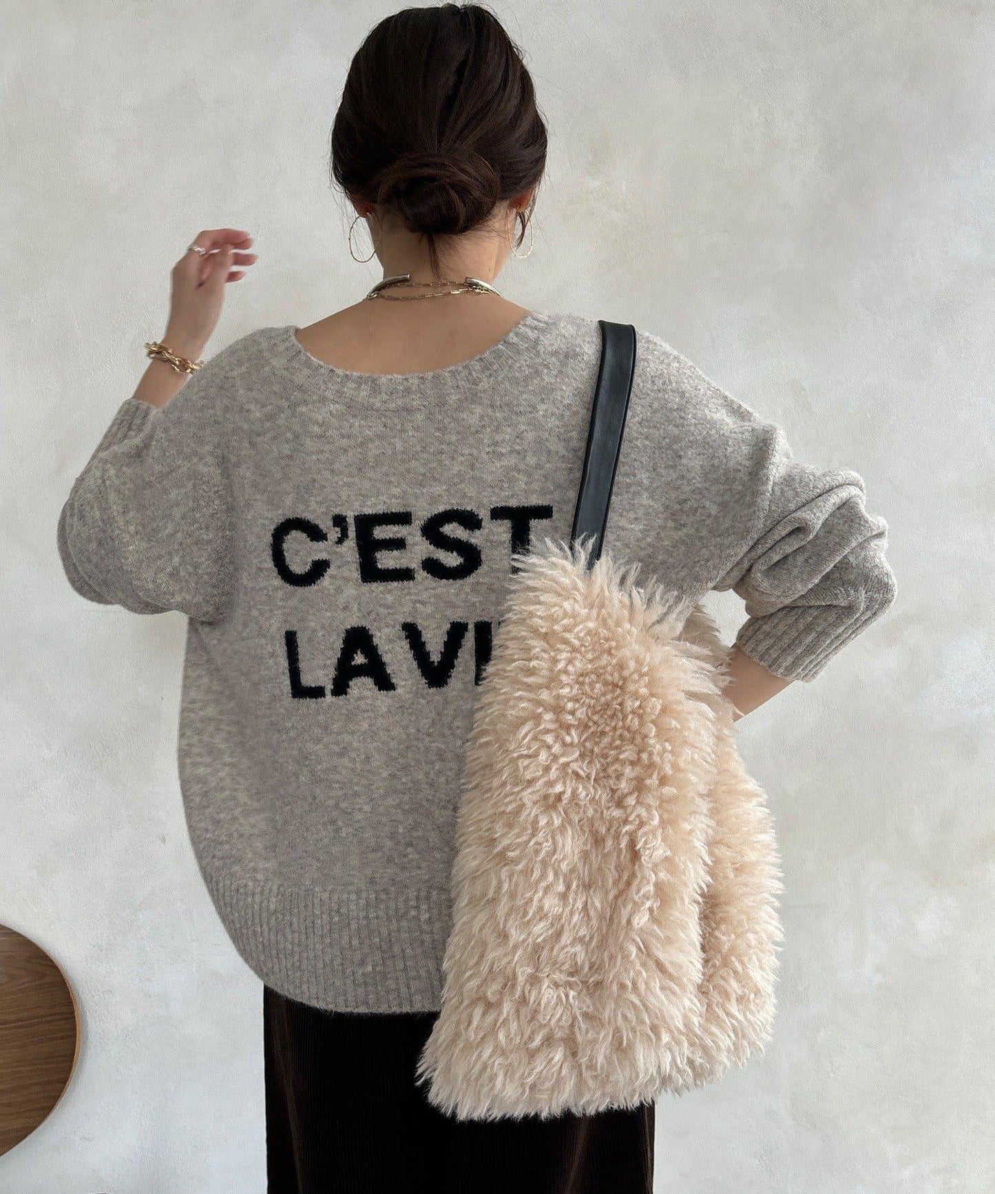 標誌拉鍊兩穿套頭衫