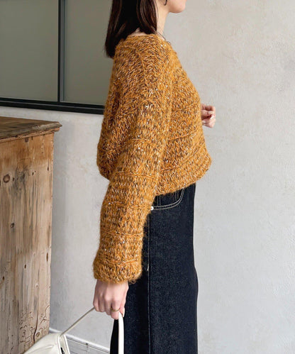 亮片混合低密度針織衫