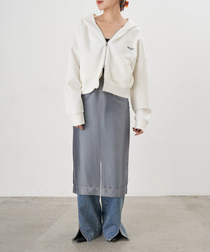 雙拉鍊連帽衛衣