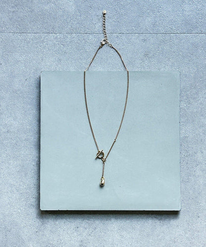 金屬釦環造型設計項鍊