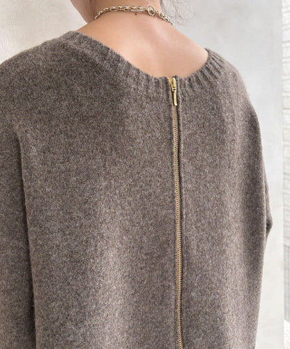 標誌拉鍊兩穿套頭衫