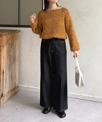 亮片混合低密度針織衫