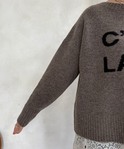 標誌拉鍊兩穿套頭衫