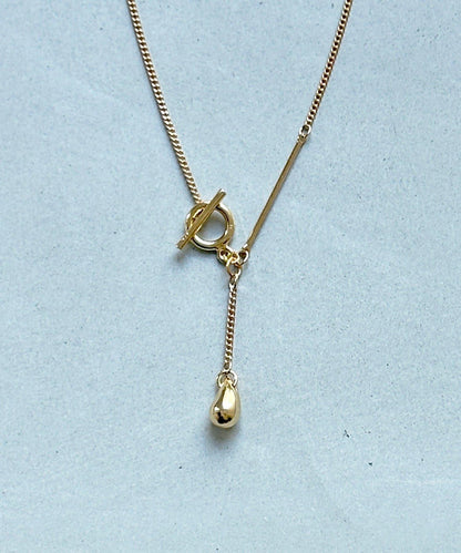 金屬釦環造型設計項鍊