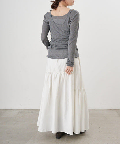 吊帶背心疊穿長袖T恤