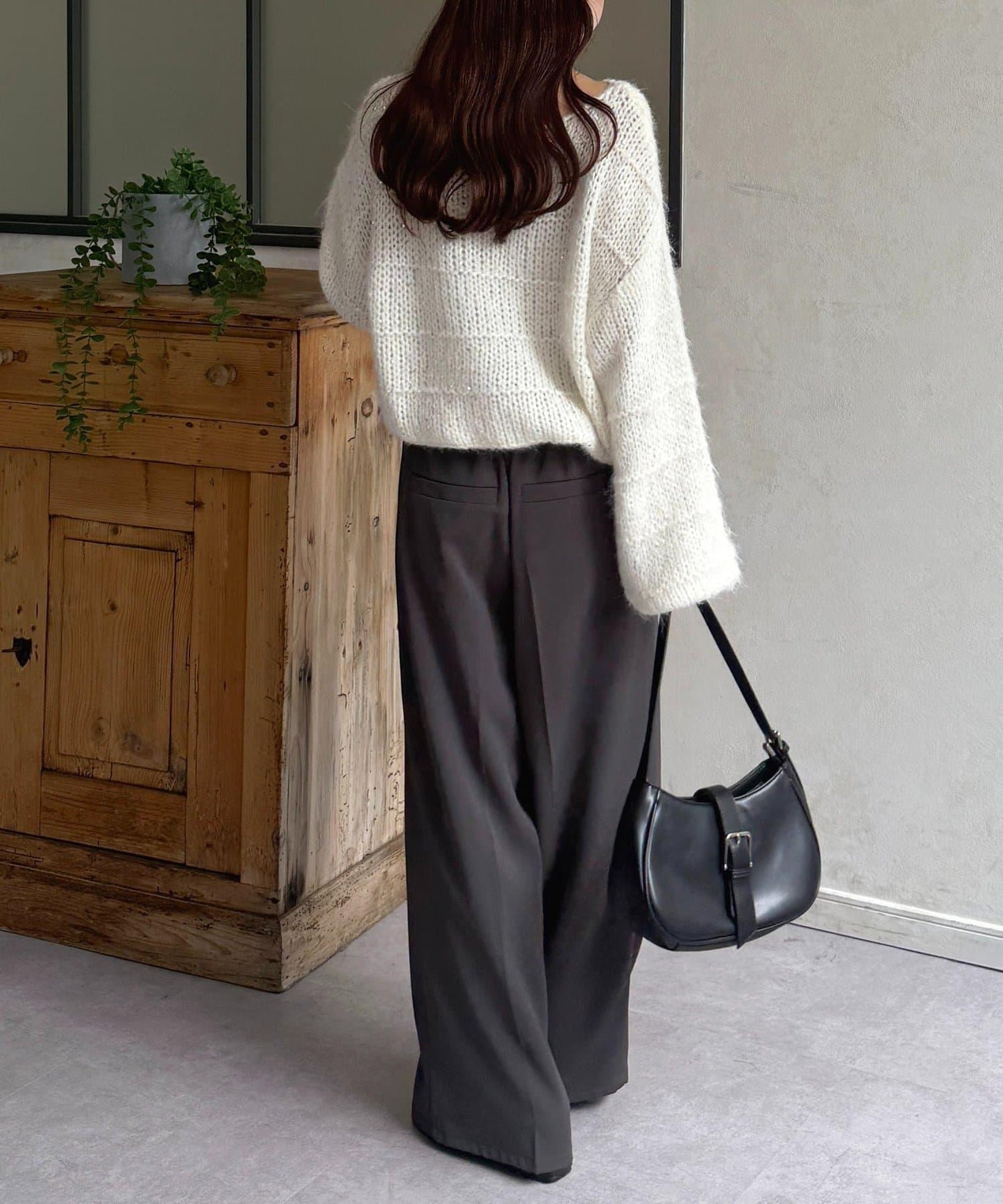 亮片混合低密度針織衫