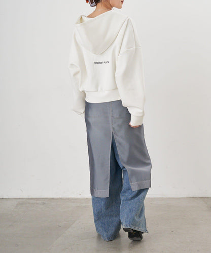 雙拉鍊連帽衛衣