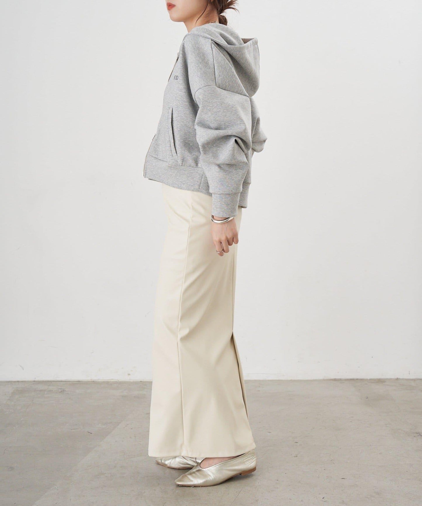 雙拉鍊連帽衛衣