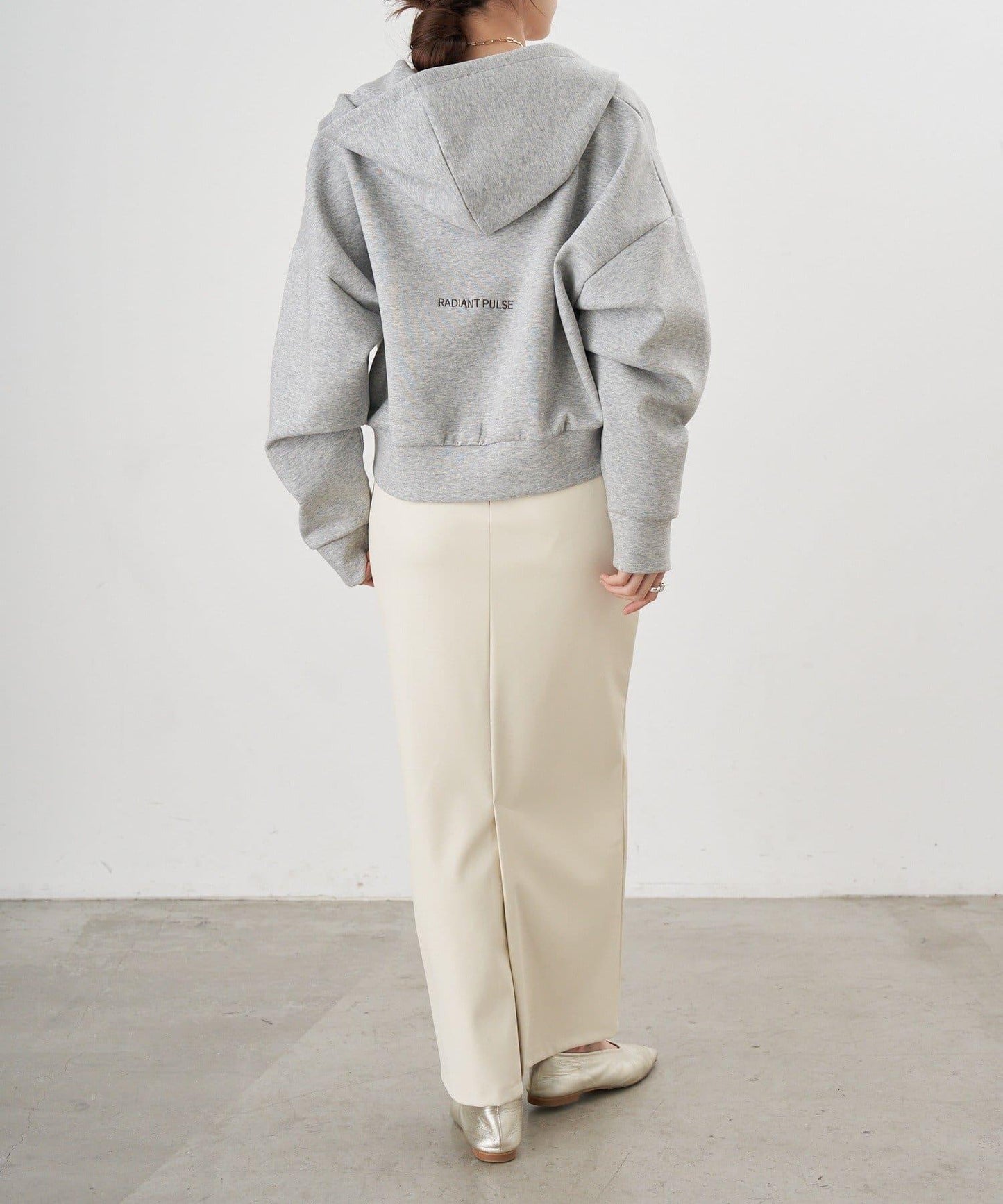 雙拉鍊連帽衛衣