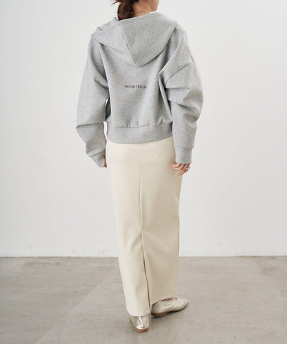 雙拉鍊連帽衛衣