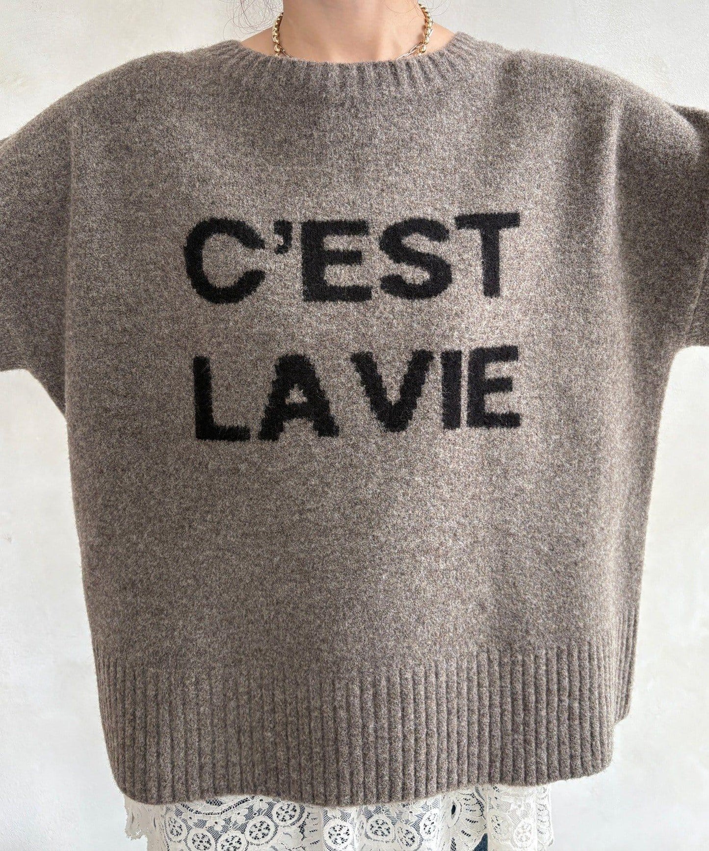 標誌拉鍊兩穿套頭衫