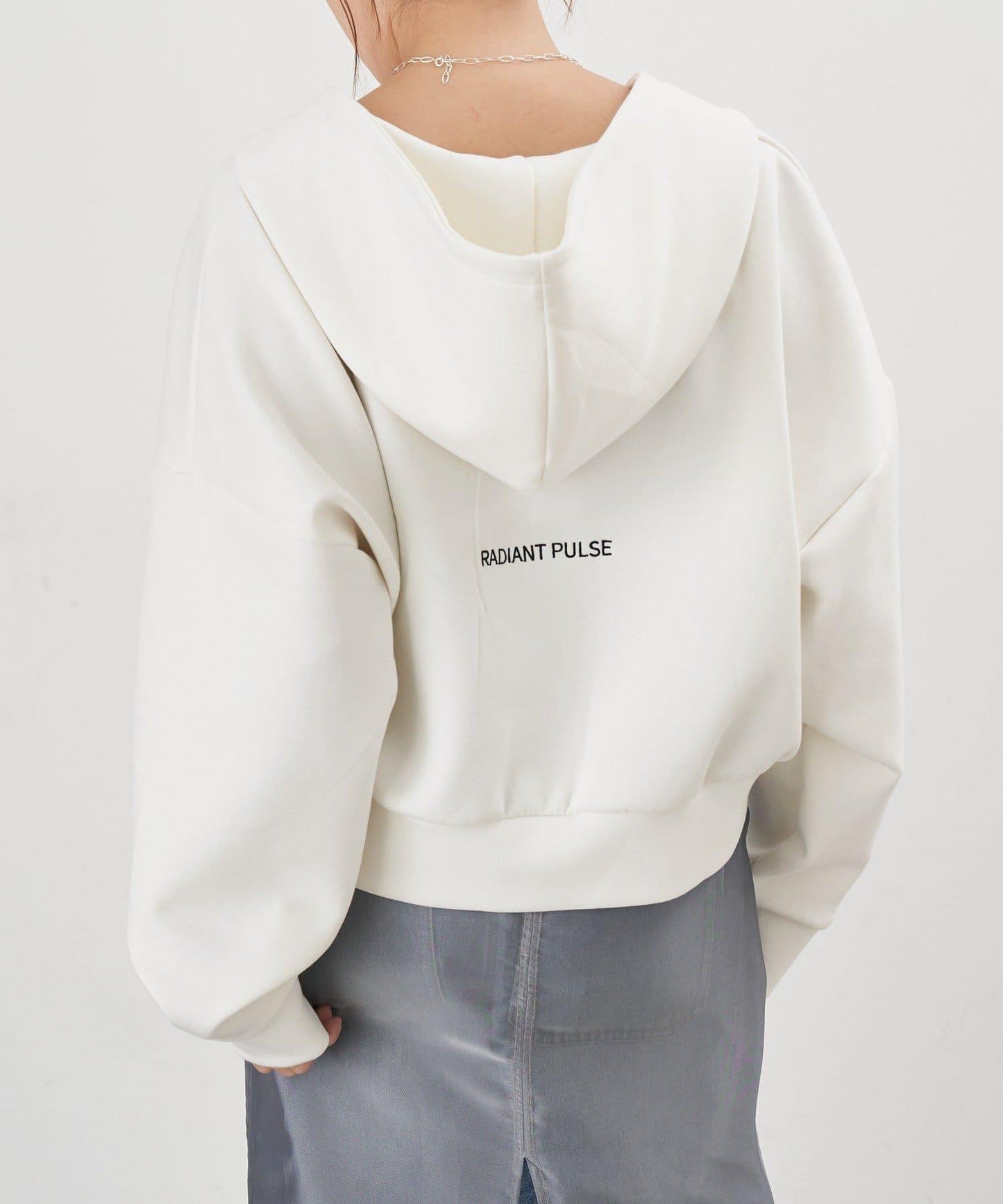 雙拉鍊連帽衛衣