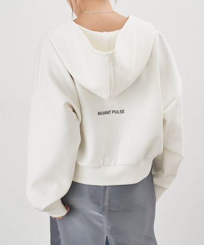 雙拉鍊連帽衛衣