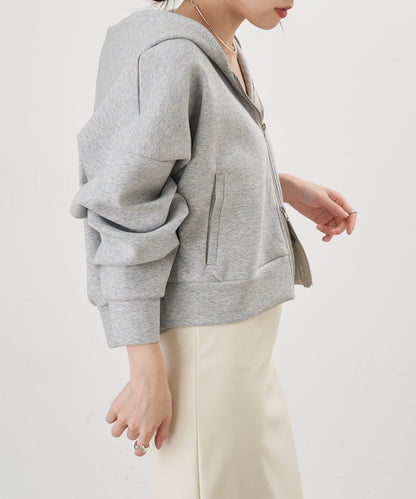 雙拉鍊連帽衛衣
