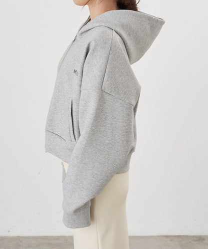 雙拉鍊連帽衛衣