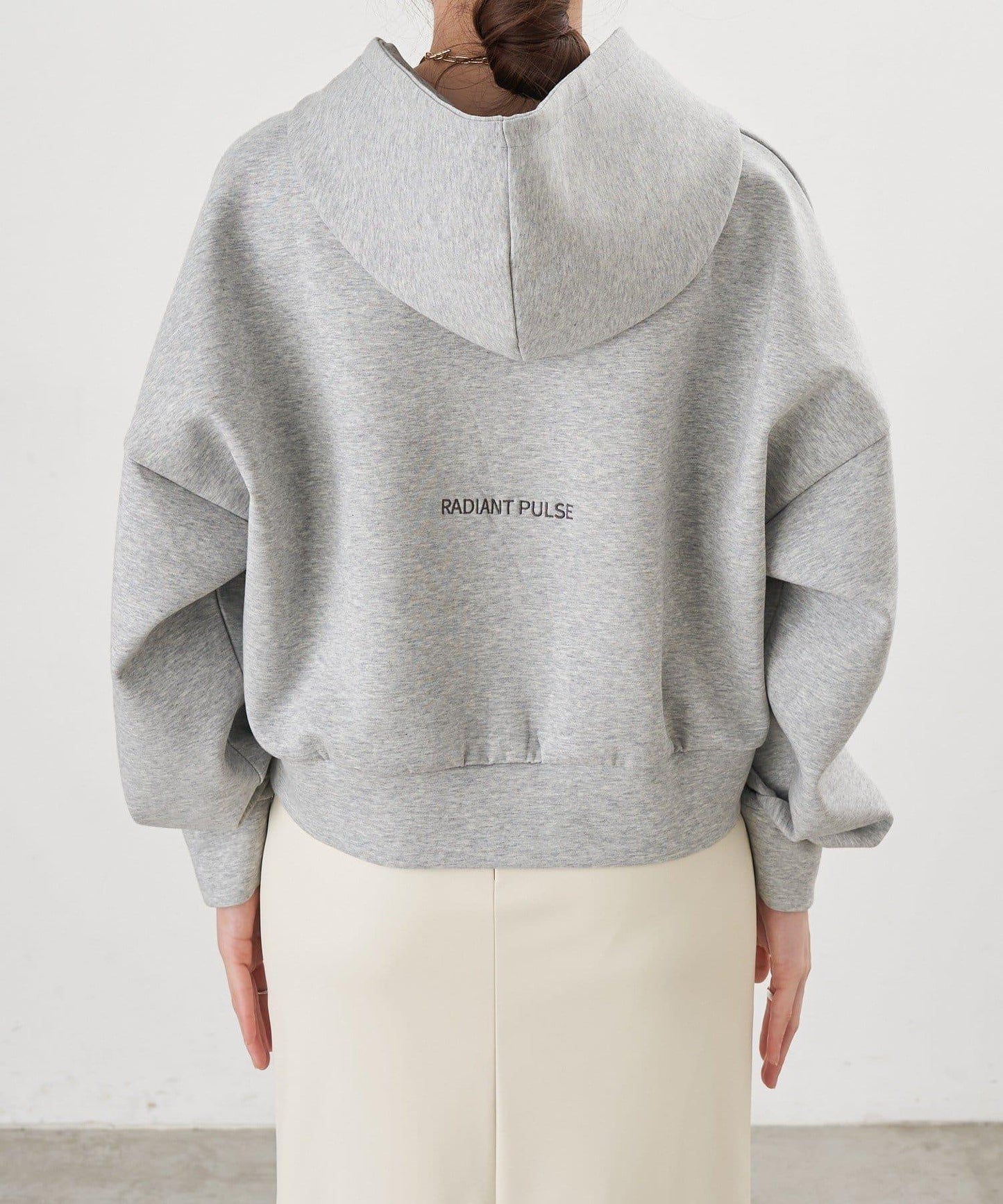 雙拉鍊連帽衛衣