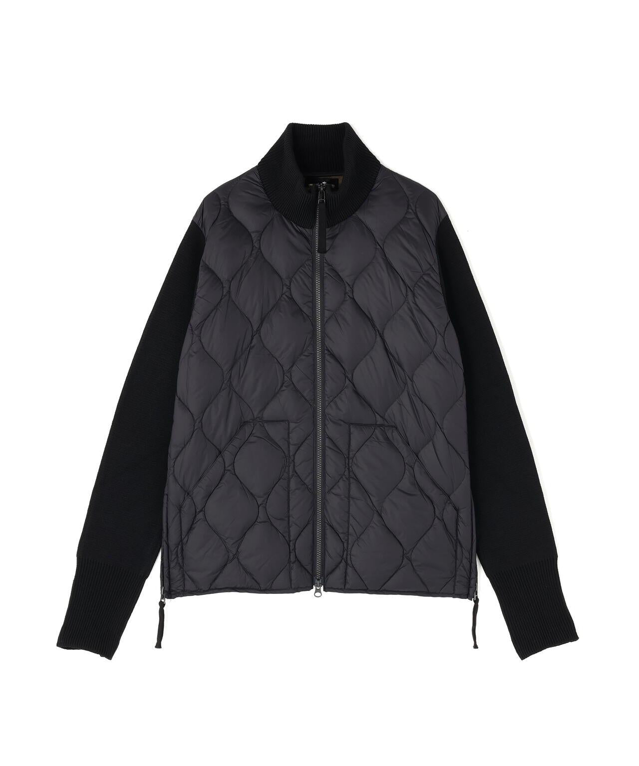 TAION MILITARY高領針織拼接羽絨夾克軟殼女款