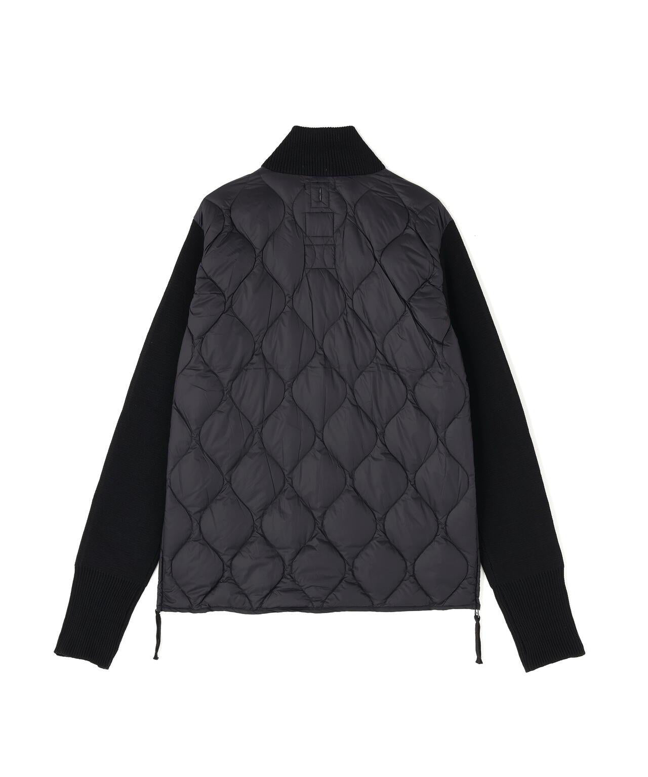 TAION MILITARY高領針織拼接羽絨夾克軟殼女款