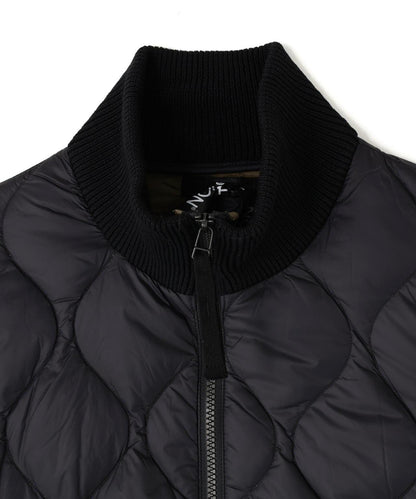 TAION MILITARY高領針織拼接羽絨夾克軟殼女款