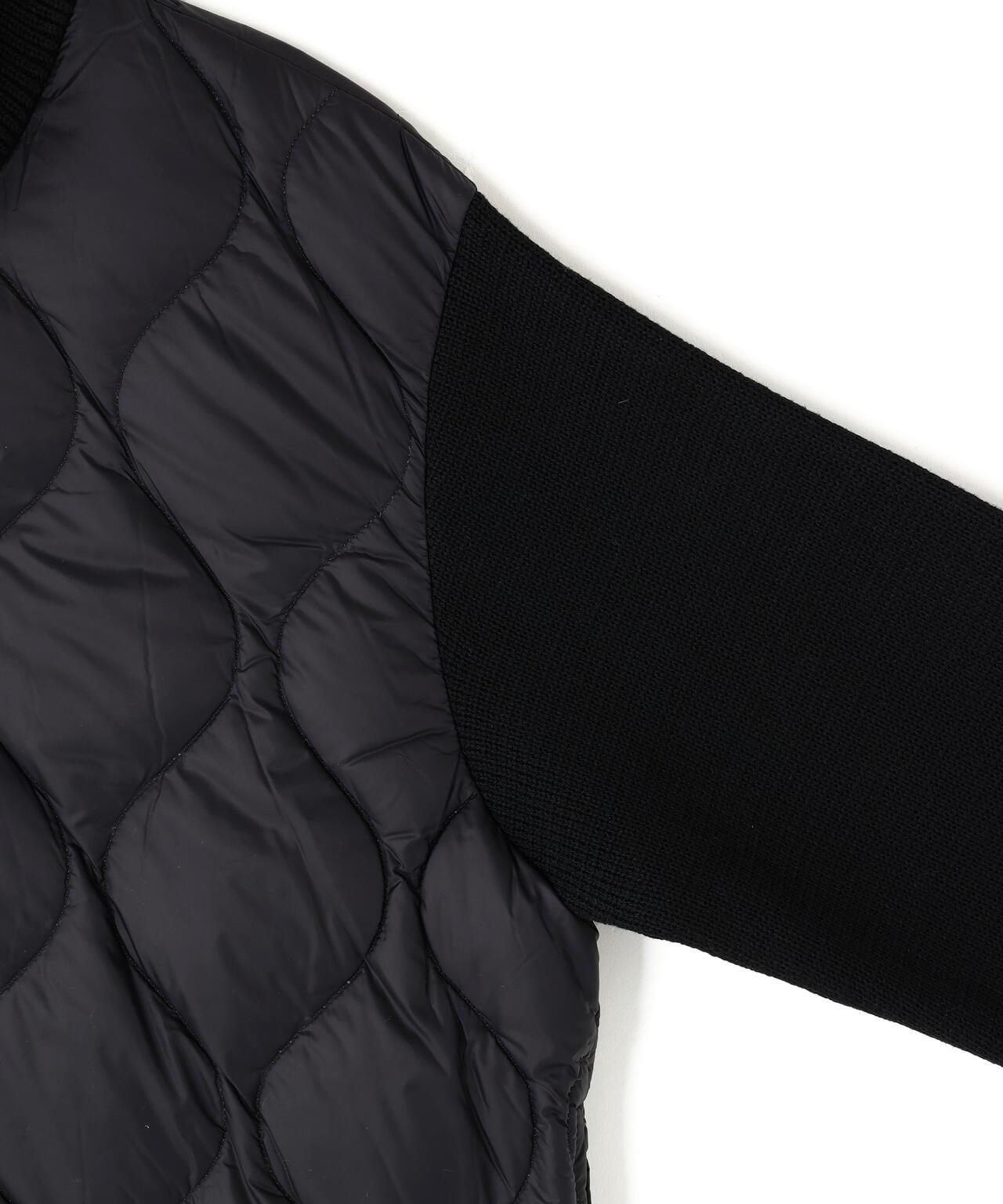 TAION MILITARY高領針織拼接羽絨夾克軟殼女款