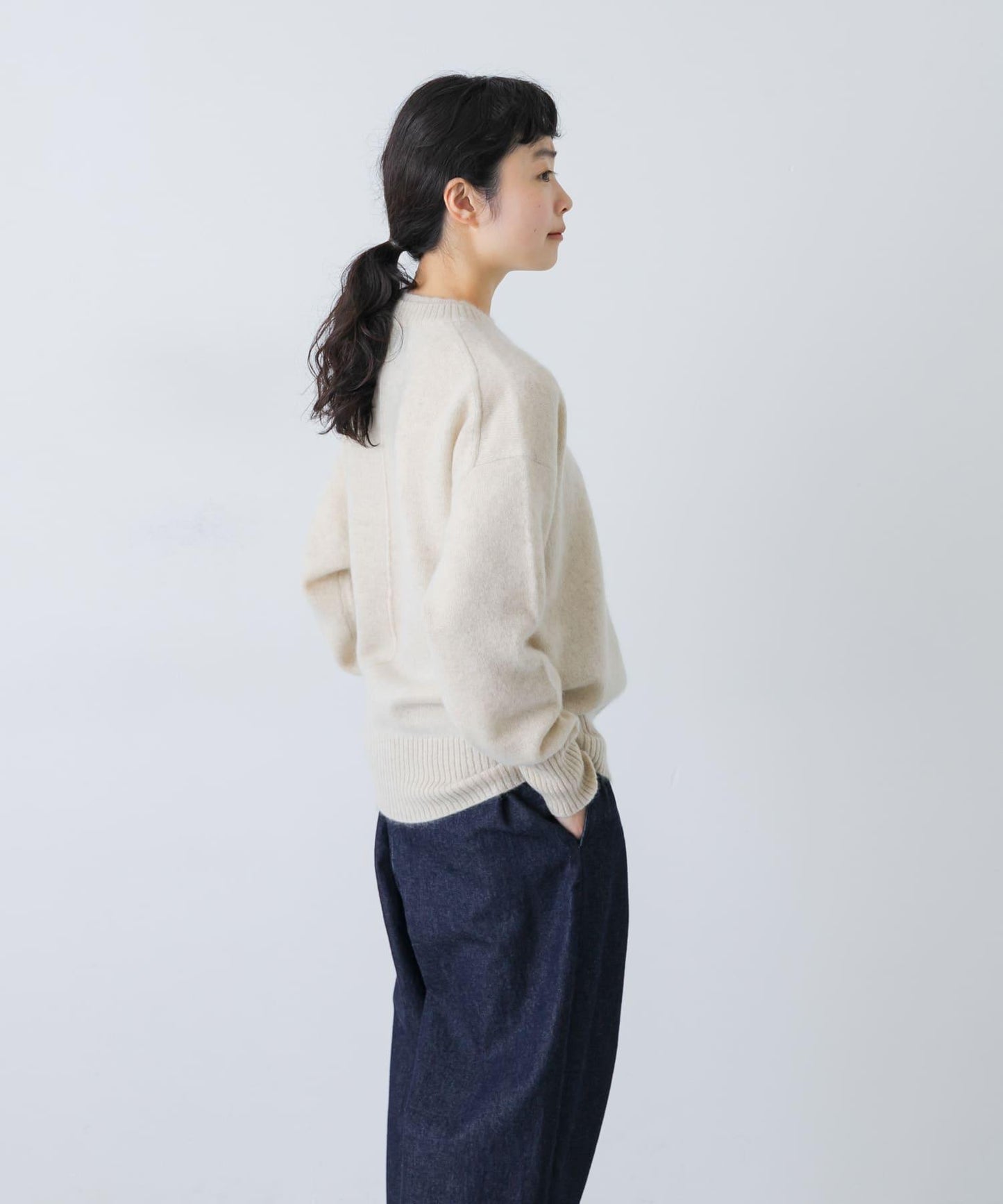 TICCA 羊駝絨圓領套頭衫