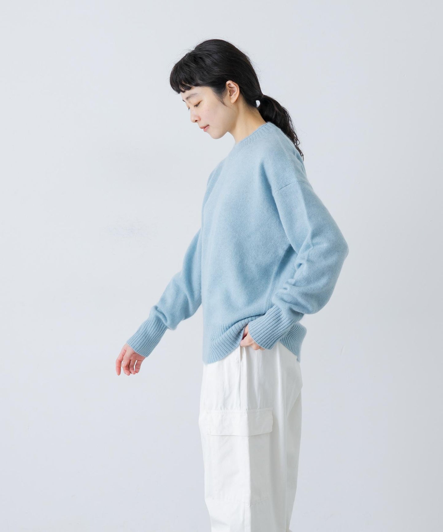 TICCA 羊駝絨圓領套頭衫