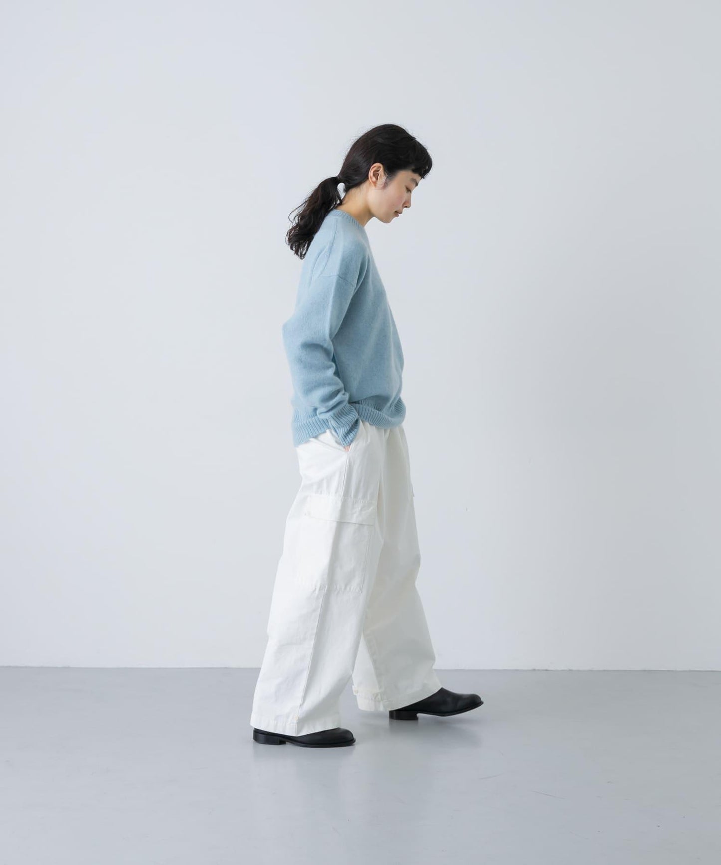 TICCA 羊駝絨圓領套頭衫