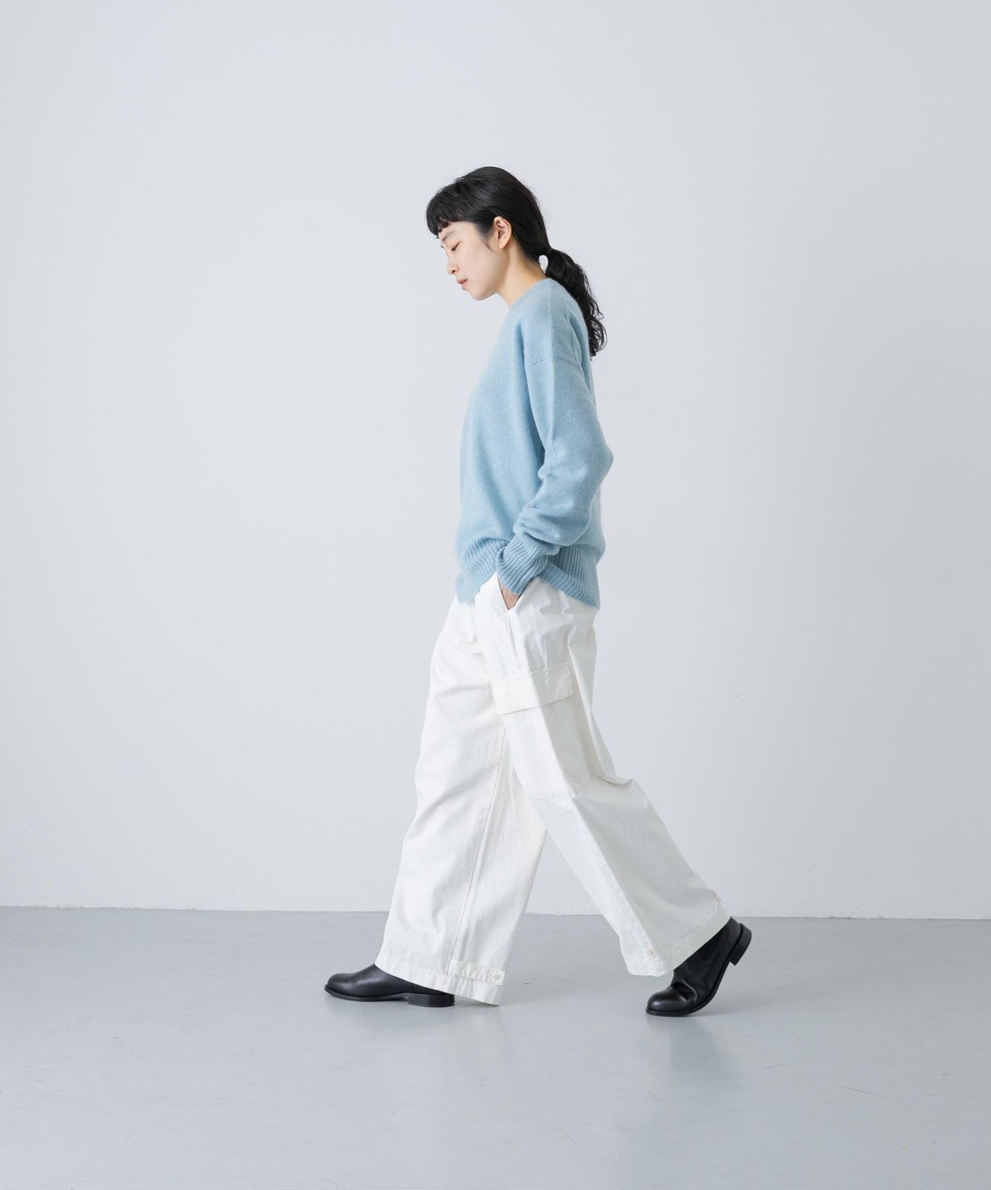 TICCA 羊駝絨圓領套頭衫