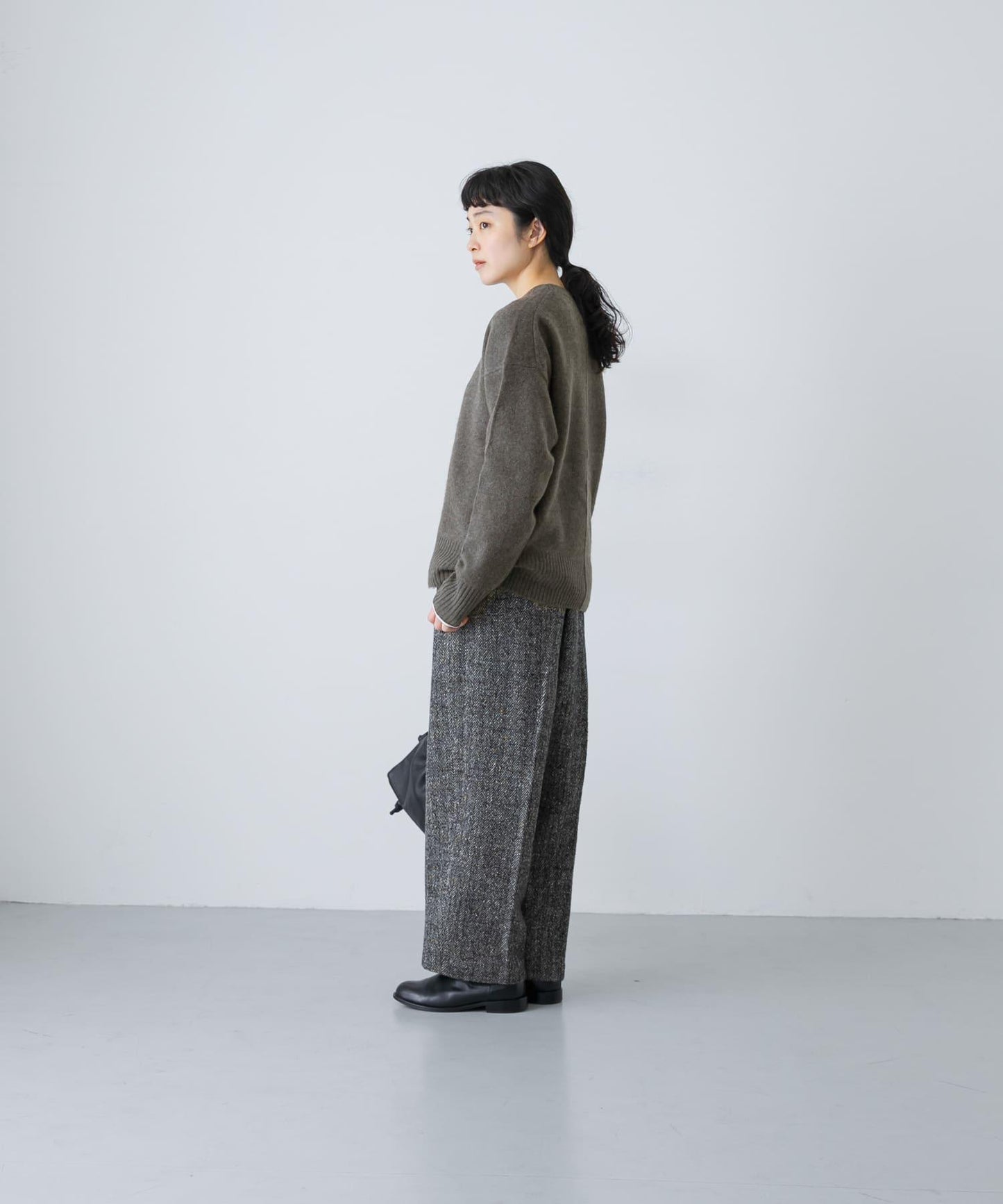 TICCA 羊駝絨圓領套頭衫