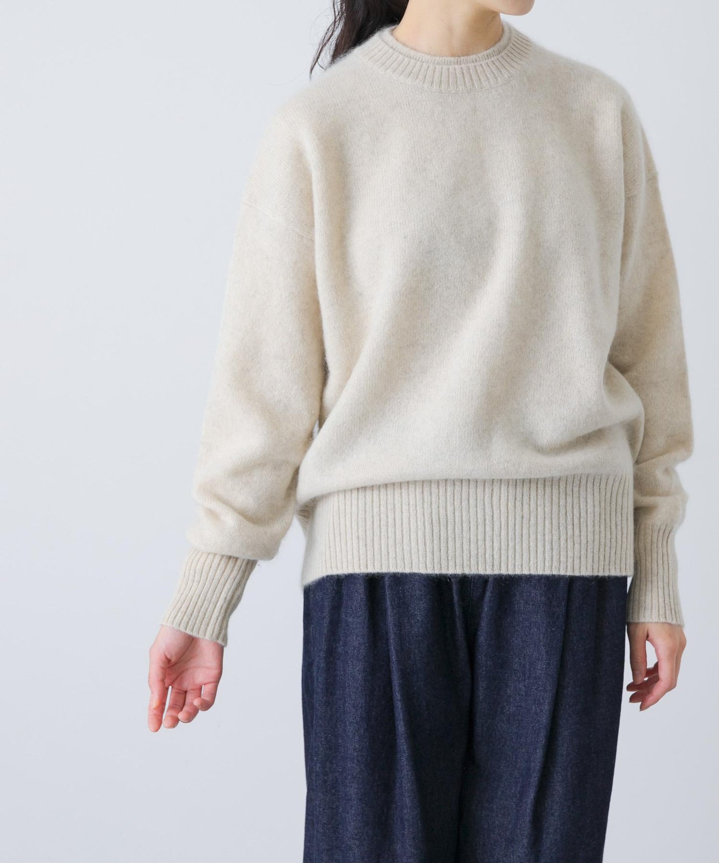 TICCA 羊駝絨圓領套頭衫