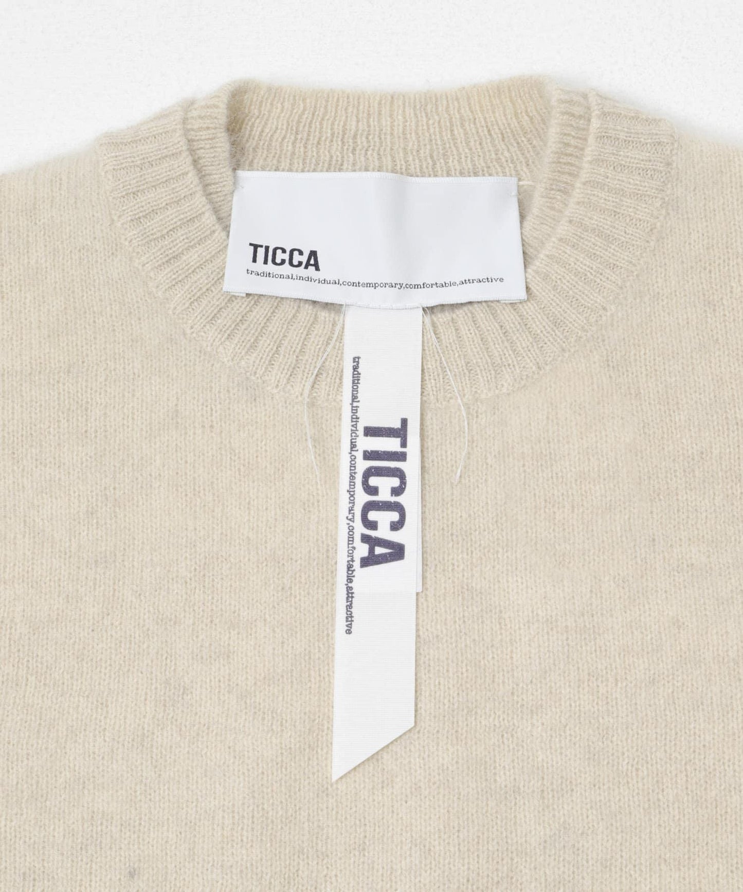 TICCA 羊駝絨圓領套頭衫