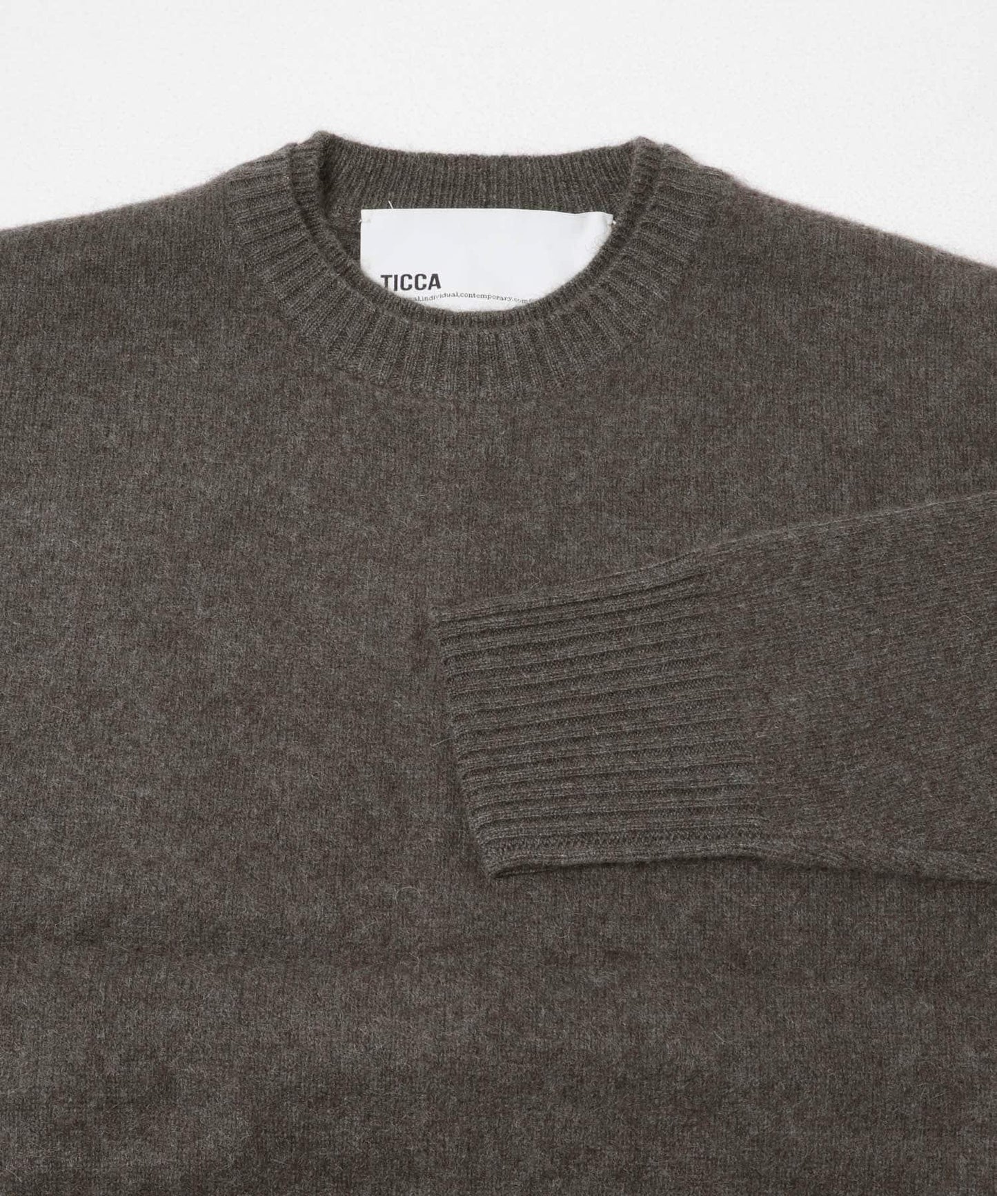 TICCA 羊駝絨圓領套頭衫