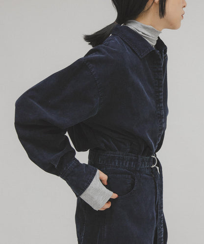 燈芯絨紐扣領襯衫