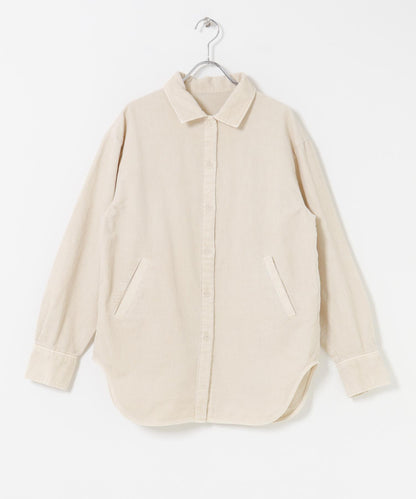 燈芯絨紐扣領襯衫