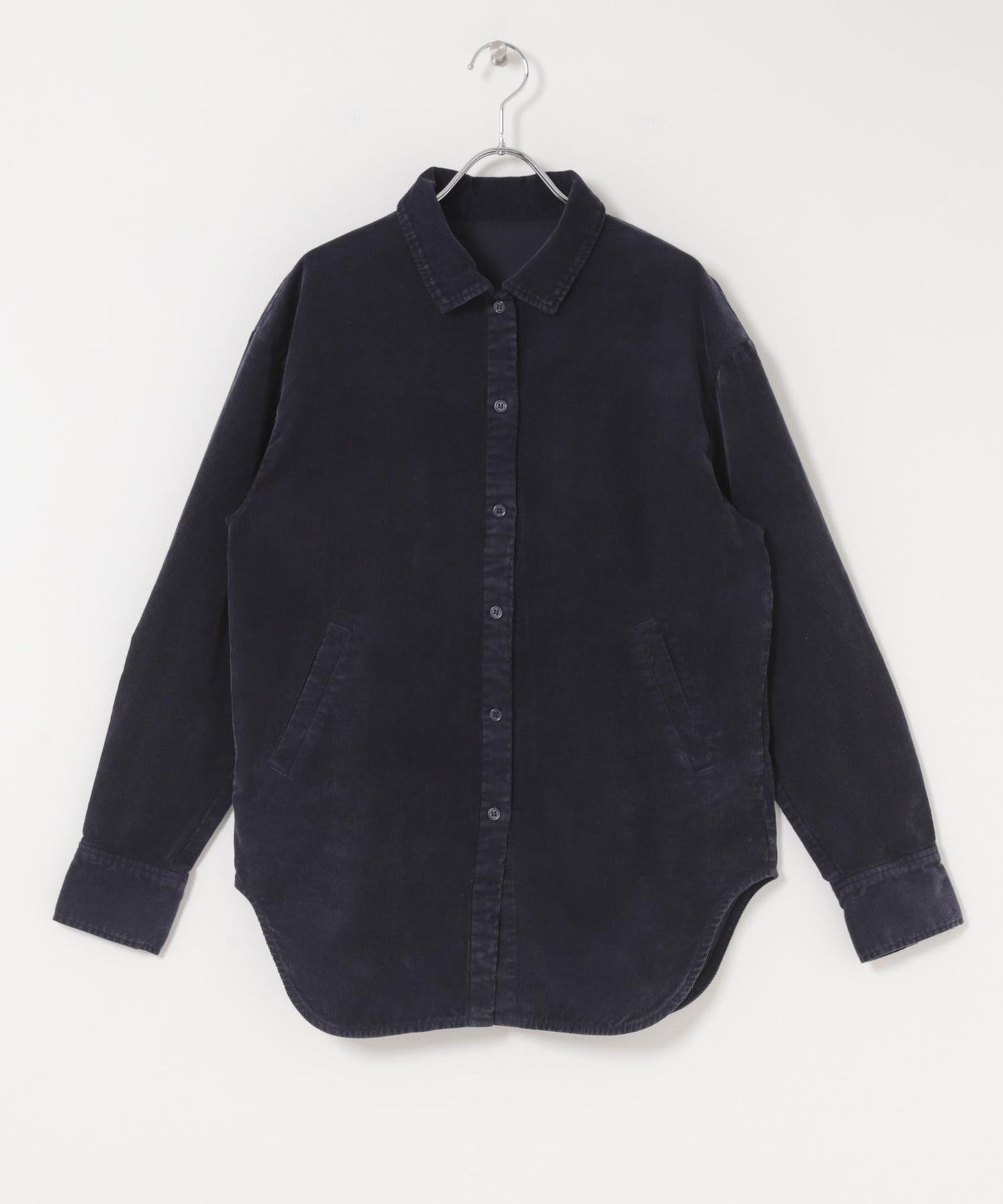 燈芯絨紐扣領襯衫