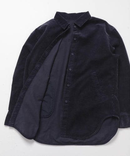 燈芯絨紐扣領襯衫