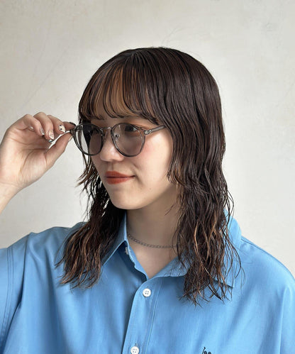 波士頓款透明鏡框太陽鏡