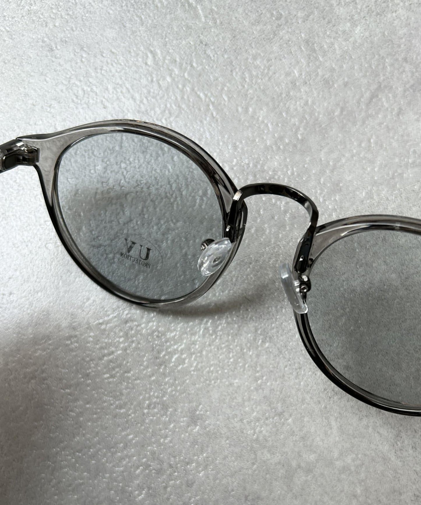 波士頓款透明鏡框太陽鏡