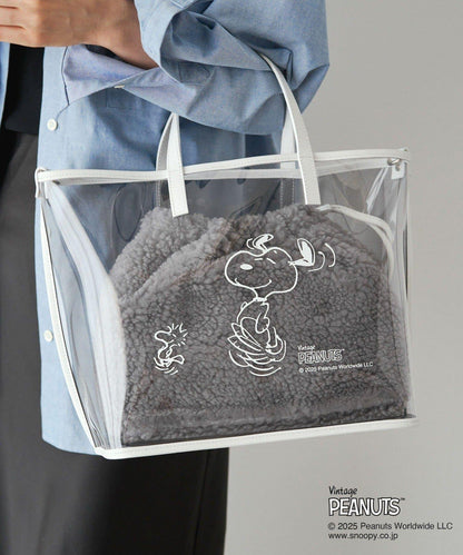 【《PEANUTS》×russet聯名第三彈】透明托特包×束口袋套裝包