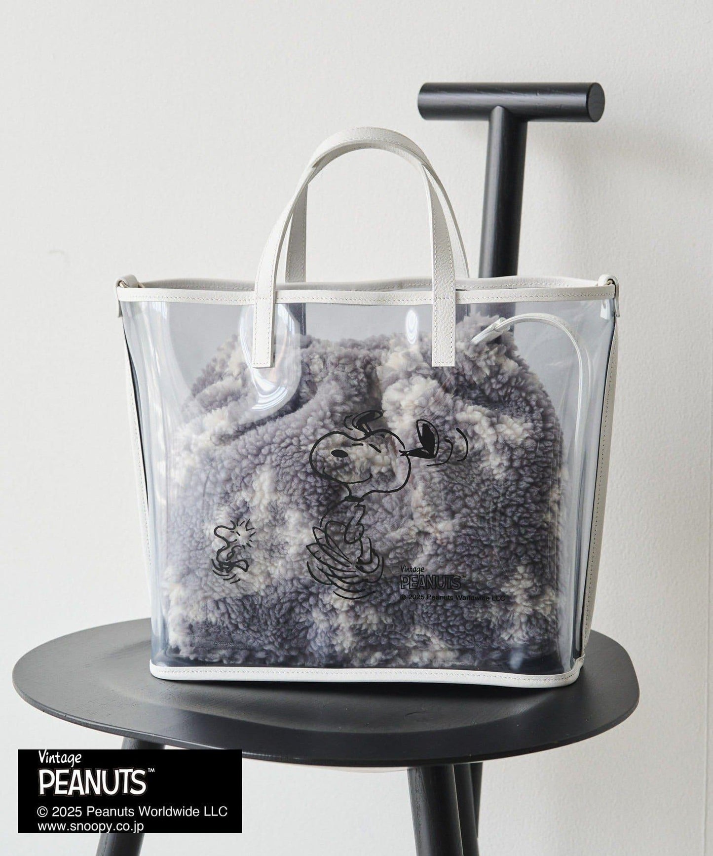 【《PEANUTS》×russet聯名第三彈】透明托特包×束口袋套裝包
