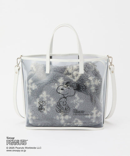 【《PEANUTS》×russet聯名第三彈】透明托特包×束口袋套裝包