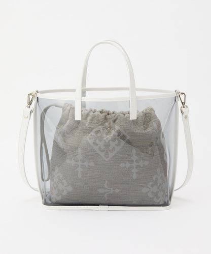 【《PEANUTS》×russet聯名第三彈】透明托特包×束口袋套裝包