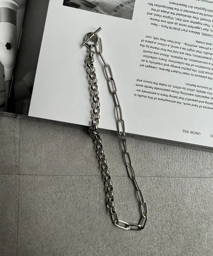 混合鏈條長款項鍊