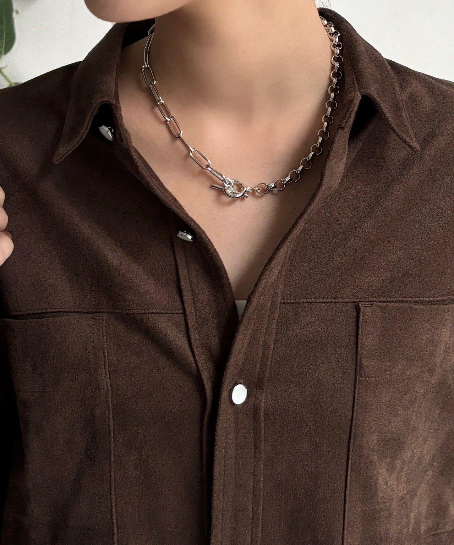 混合鏈條長款項鍊