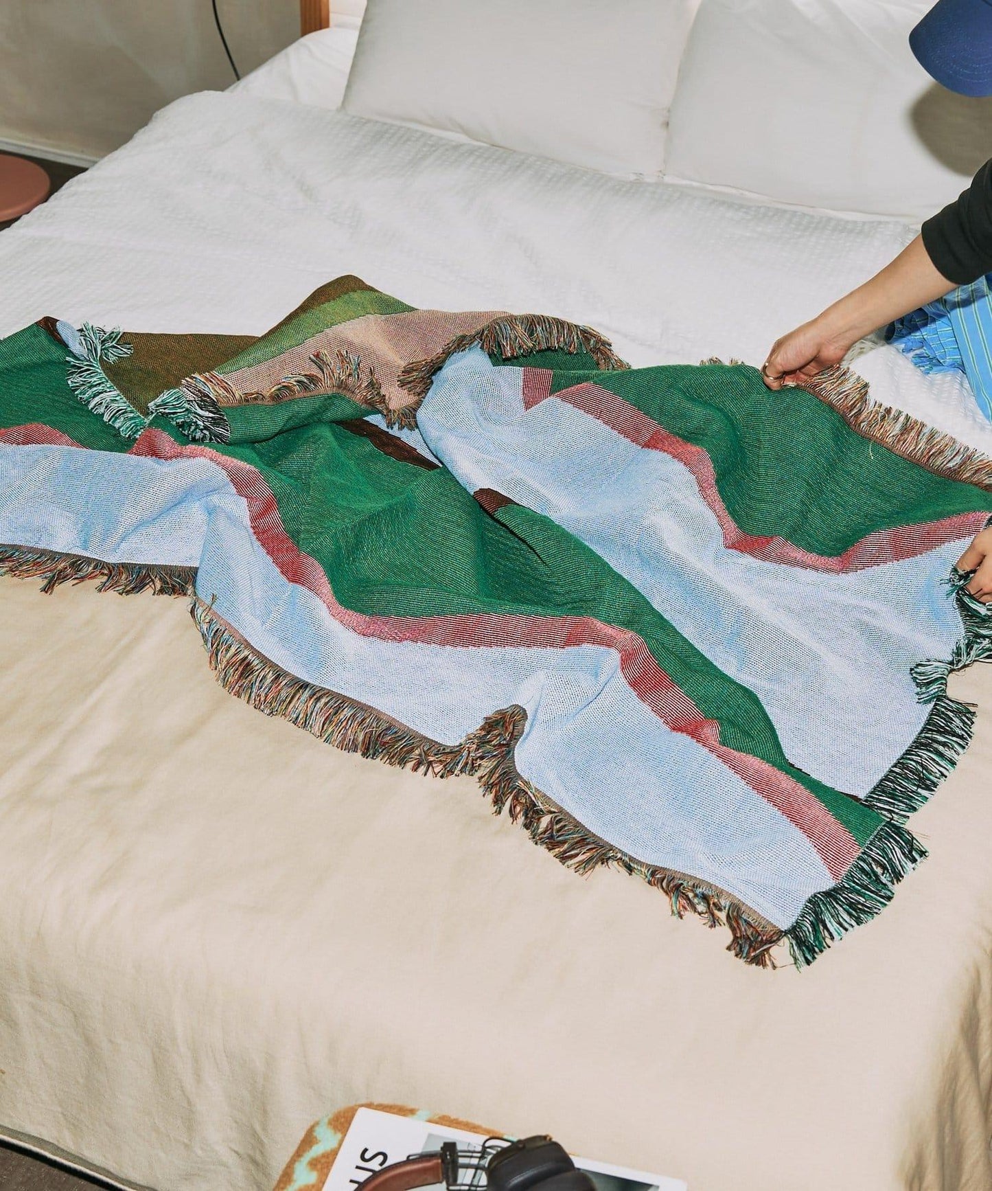 【SAHIR サヒール】Throwket Rain water 沙發毯