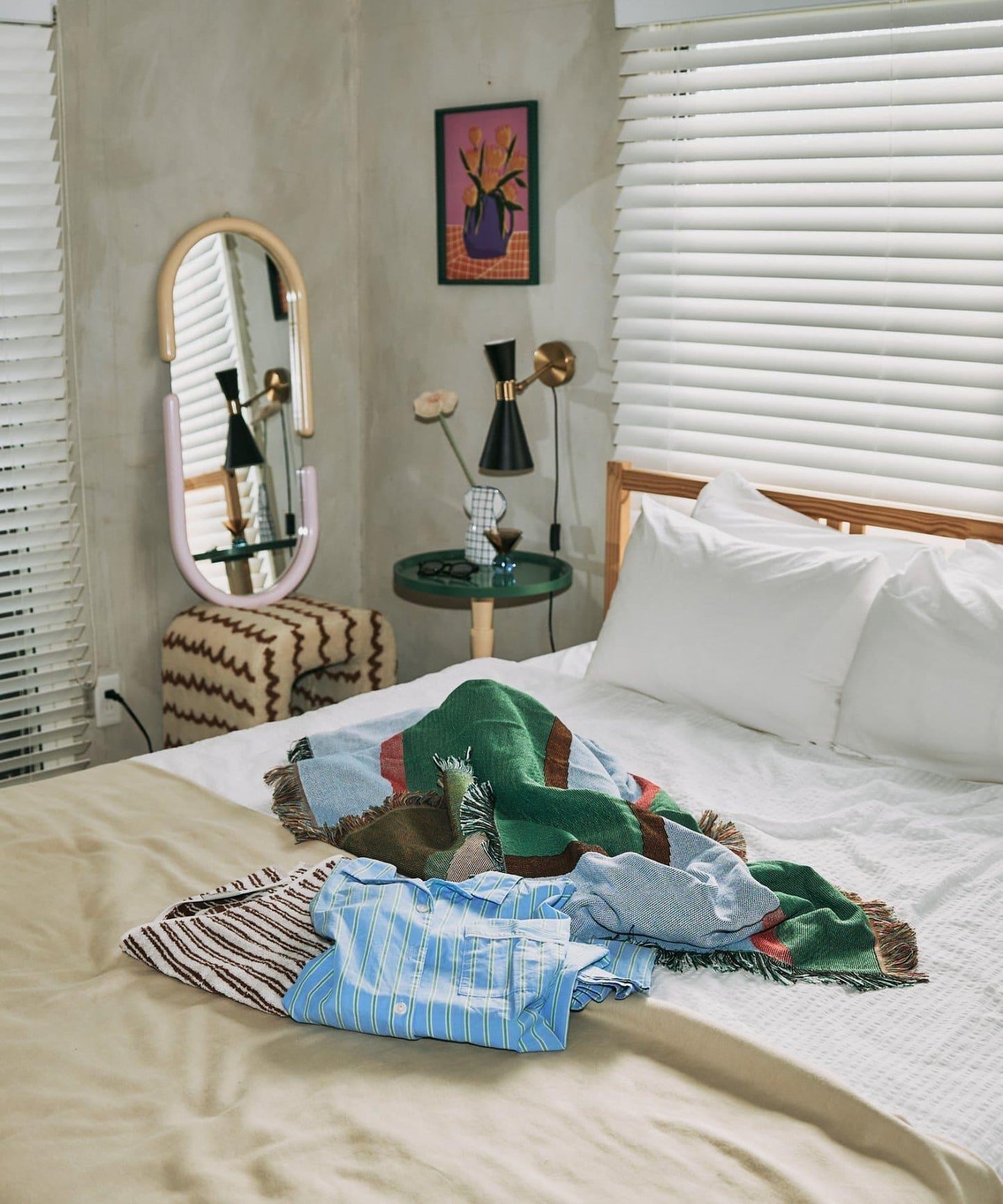 【SAHIR サヒール】Throwket Rain water 沙發毯