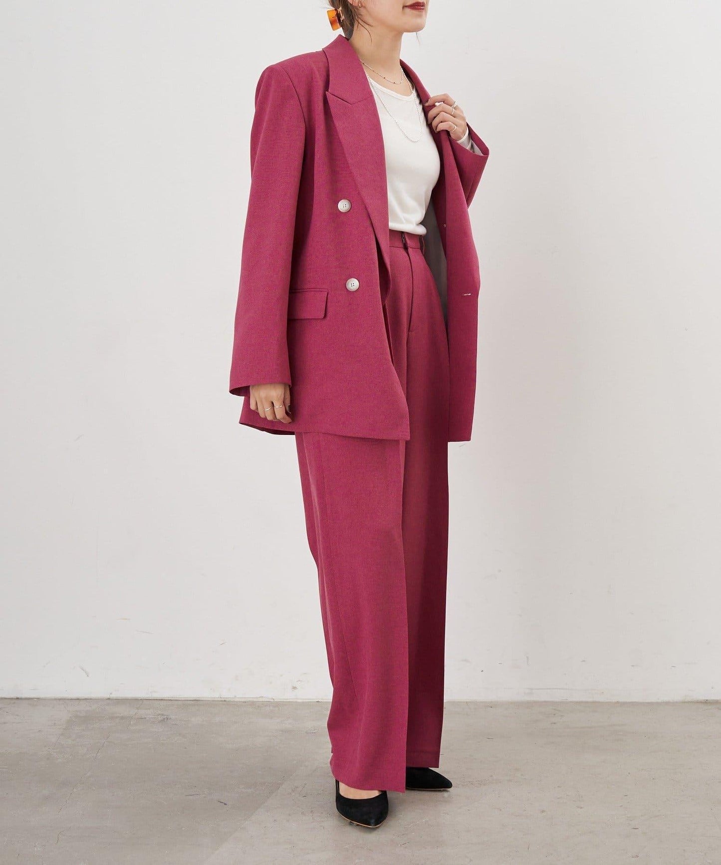 【26SS】寬鬆褶皺長褲