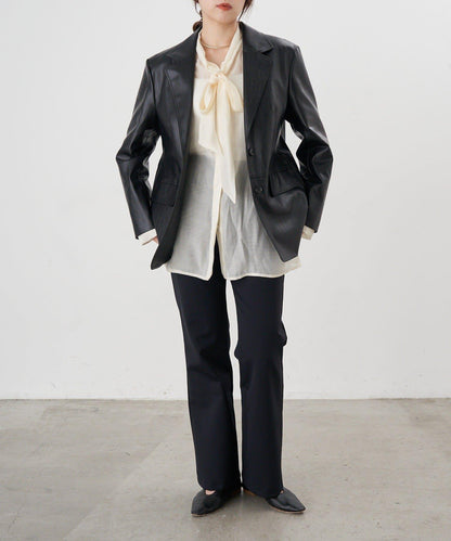 【26SS】皮革西裝外套